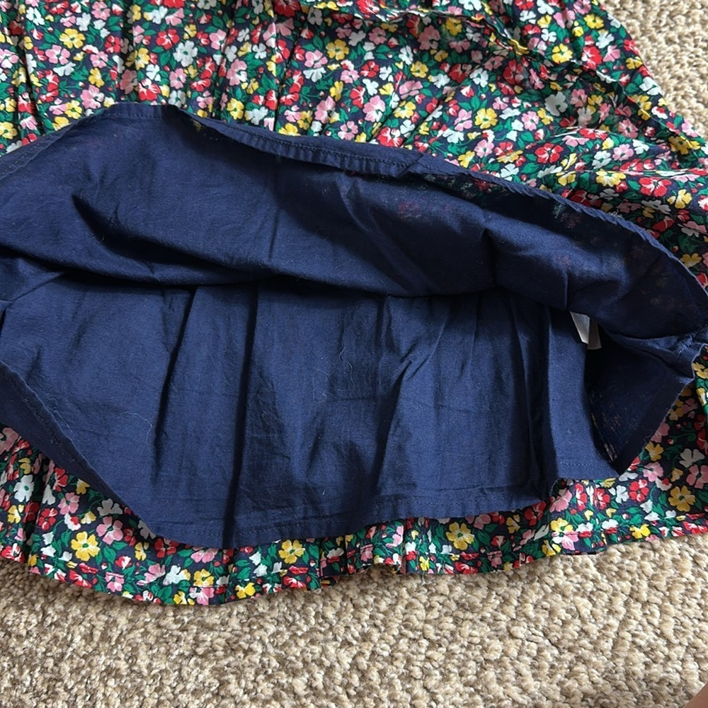 Janie and Jack Smocked Floral Puff Sleeve Dress - Picture 4 of 5